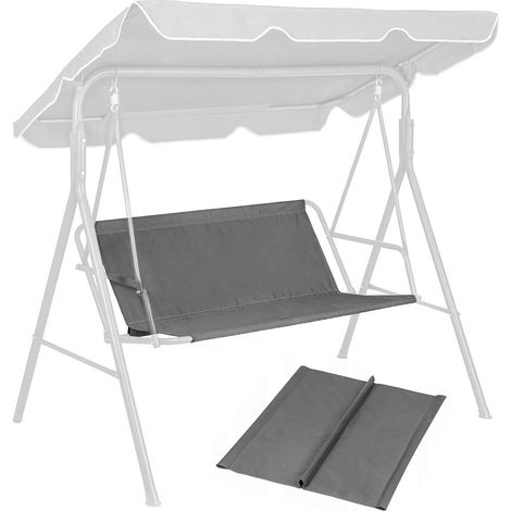 Gartenschaukelsitz 140 x 100 cm grau ModernHome