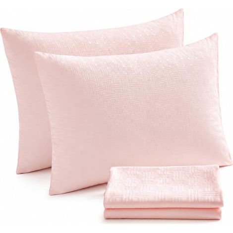 Lot de 2 Taies d’Oreiller 50 x 70 cm, Douces, Durables et Respectueuses de la Peau, Taies 100% Microfibre (Rose) (1/5)