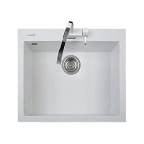 Plados ON6010 One Lavello microULTRGRANIT da Incasso  1 Vasca Bianco Latte 60x51cm ON6010 UG58