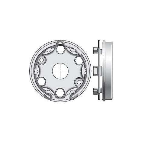 SOMFY Soporte Universal D50/60 Distancia Entre Ejes 42/43/44