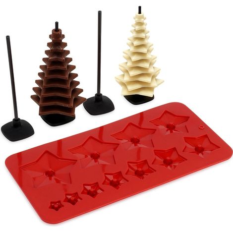 Set di stampi in silicone per alberi di cioccolato 9 pezzi 228936701 228936701 (1/5)