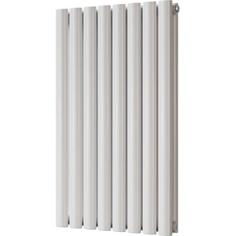 Omeara - White Designer Radiator H800mm x W464mm Double Panel