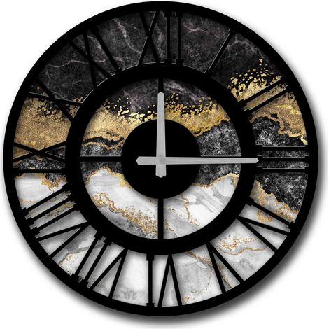 Reloj de pared de MDF, reloj decorativo. Clock Multicolor (1/2)