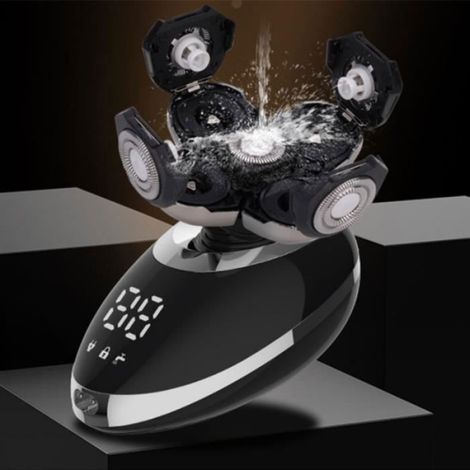Rasoir électrique Hommes Intelligente Tondeuse Barbe Chauve 5 Tête Rotatives étanche Portable voyage Super qualité Idées pour (1/4)