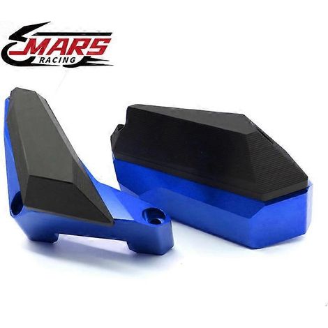 Para Yamaha YZFR3 15-20 R25 13-20 MT03 MT25 15-20 ABS 17-20 Protectores de motor izquierdo y derecho para motocicleta (azul) (1/5)