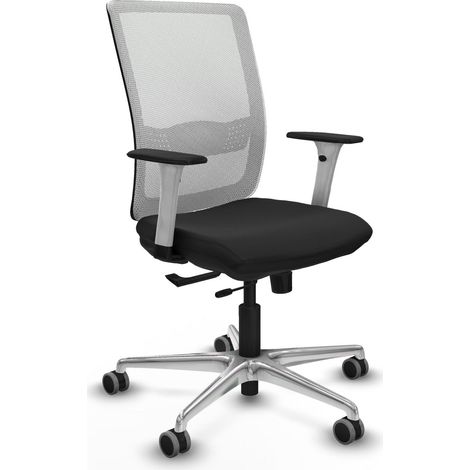 Chaise de bureau piqueras y crespo Haches blanc simili cuir (1/2)