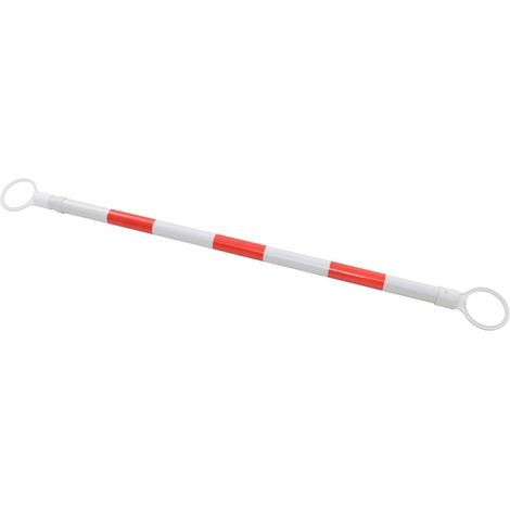 vidaXL Barre Retrattili per Coni Stradali 2 pz ABS 116-197 cm
