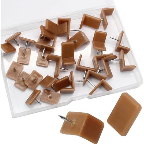 Lot de 30 glissières de tiroir à clipser – Glissières en plastique de forme L et carrée pour commode et meubles Glissière en douceur (1/5)