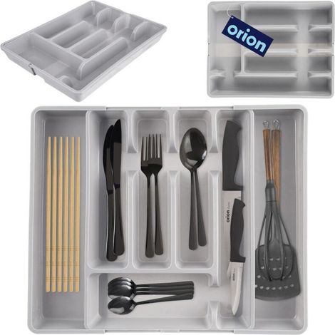 Organisateur de tiroir extensible pour couverts et ustensiles de cuisine (1/5)
