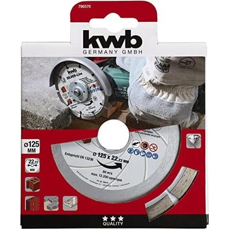 KWB disc diamant gen. obra d.115 x 22,23 49796170 , Disco De Diamante General De Obra D.115 X 22,23 de la marca Einhell.