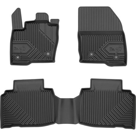 Tapis de Sol de Voiture pour Ford Edge II 2014-2024 TPE Antidérapant Noir 3Pcs (1/5)