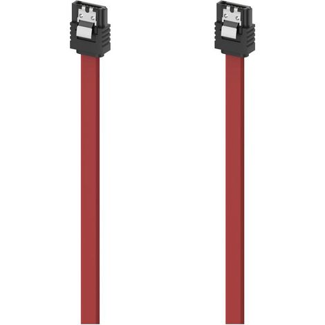 Hama 00200739 cable de SATA 0,45 m Rojo