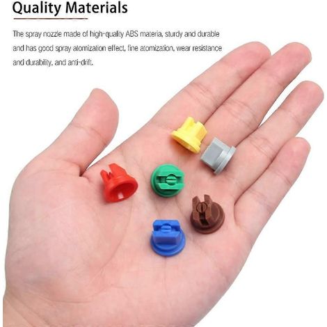 30 Pcs Spray Nozzle Tip Assorted Set  Spraying Spray Nozzles 110 Degree Flat Fan Shape 0.15-0.6mm High Pressure (1/5)