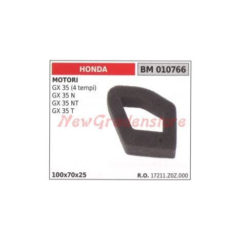 Filtro aria in spugna HONDA motore GX 35 (4 tempi) GX 35 N 35 NT 35T 010766