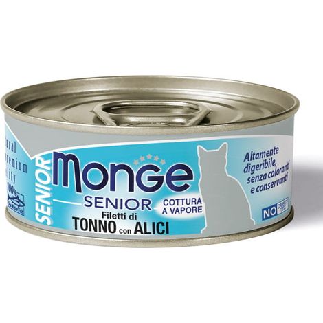 Thon aux anchois Monge Cat Senior 80 g