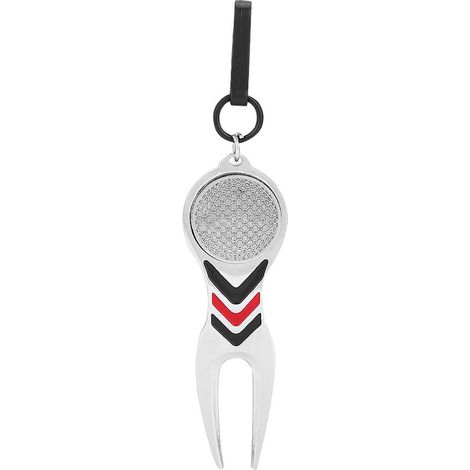 Outil de Réparation de Pitch en Métal Durable avec Marque-Balle Détachable pour Golfeur (1/5)