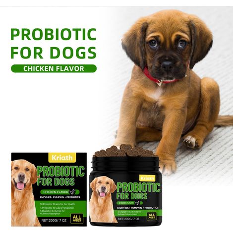Granulés probiotiques doux pour chiens, nourrissants et soignants, complément alimentaire quotidien en granules – 200 g (1/5)