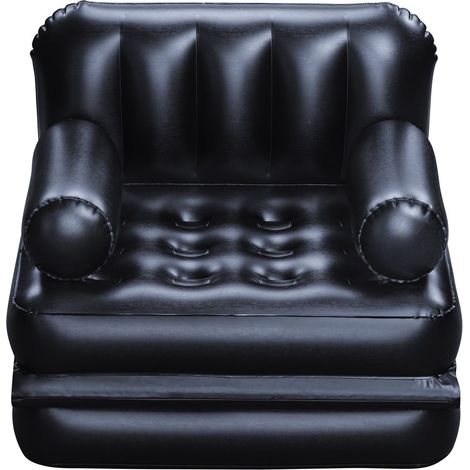 Bestway Multi-Max 4-in-1 Pouf ad aria nero confortevole (1/5)