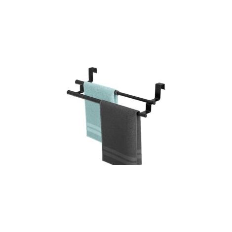 Porte-serviettes à suspendre à la porte, porte-serviettes de cuisine, porte-serviettes télescopique pour cuisine et salle de bain, pour portes de tiroirs et d'armoires, pince à serviettes sans perçage (1/4)