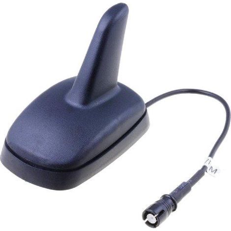 Antenne Aileron de requin AM FM RAKU II noir 12VDC Renforcement AM 2dB