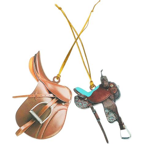 Ornement de Selle Western Accessoire Original et Élégant 2pcs en Acrylique Décoration Murale et Ornement de Rétroviseur de Voiture (1/5)