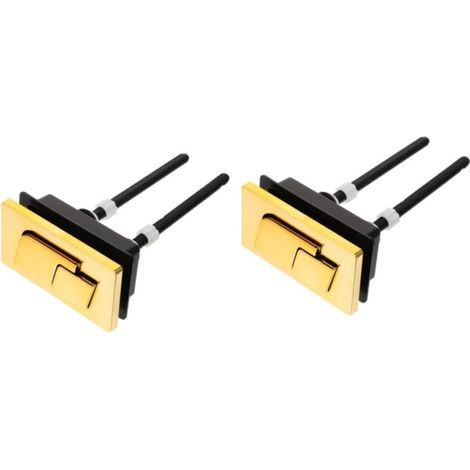 2 pièces Bouton De Chasse Eau Pour Wc Double Bouton Poussoir Pour Réservoir Remplacement Facile Et Rapide Compatible Standard