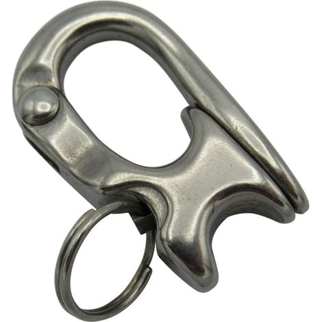 Rope Sheet Snap Shackle Stainless Steel 52MM (Kayak Sailing Boat Marine) (1/5)