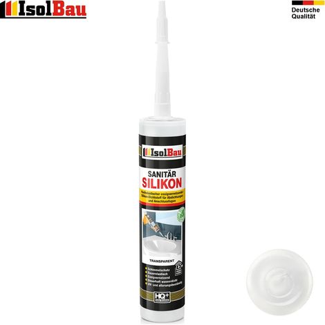 IsolBau Sanitärsilikon, transparent, 1 x 300 ml (1/5)