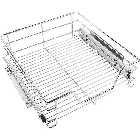 Cajón de almacenamiento, diseño telescópico, construcción duradera, BLANCO-b, M (1/2)