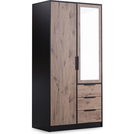 Armario Ophdome 103 , 200x100x58cm, Puertas de armario: Con bisagras, Número de estantes: 3 (1/5)