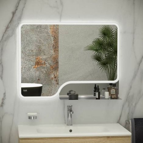 RAK Ornate Chrome 600mm x 1000mm Illuminated LED Mirror - RAKORNCP5002 (1/2)