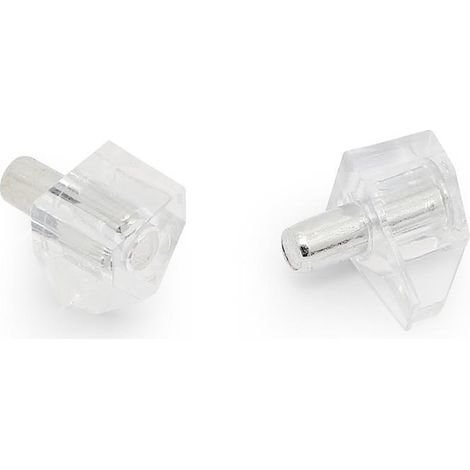 soporte estante safeti plástico blanco/neutro ø3 / ø5 acabado transparente ø diámetro ø5 (1/2)