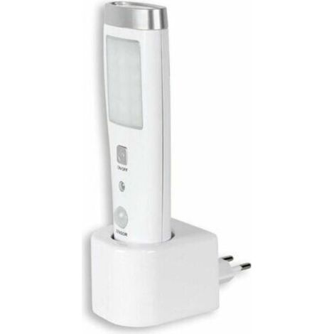-Lampe de poche à induction d'urgence Lampe Torche à Détecteur de Présence Angle Détection 60° 15 LED Rechargeable Batterie Blanc (1/5)