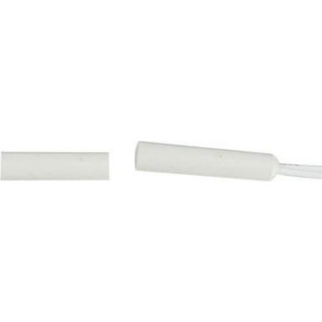 Contact Detecteur Ouverture - Capteur Magnetique Encastrable NF - Pour Portes Et Fenetres - Blanc - Ø6 mm x 30 mm - Câble 2 x 30 cm