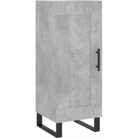 Credenza buffet cassettiera mobile contenitore organizer cucina soggiorno soggiorno 34,5 x 34 x 90 cm derivati del legno grigio 020031903