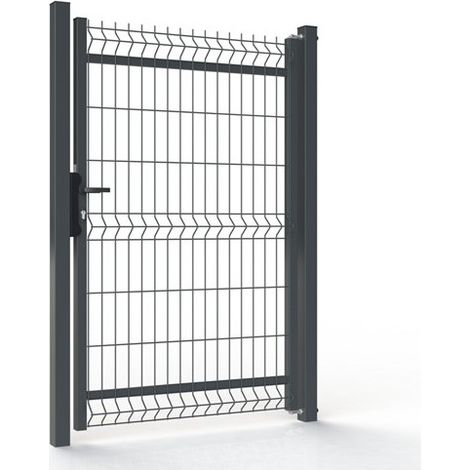 Portillon Clôture Maille 200x50 SECUR16-3D L1000 x H1500 Gris RAL7016