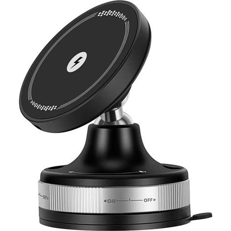Support Magnétique Sans Fil pour Téléphone Portable, Aspirateur électrique, pour Voiture, Miroir à Ventouse, Salle de Sport, Bain, Douche. (1/2)