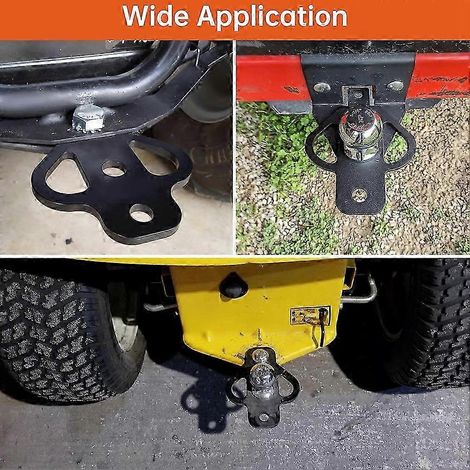 Adaptateur d'attelage universel à 3 voies pour remorques de VTT et de tondeuses à gazon (1/4)