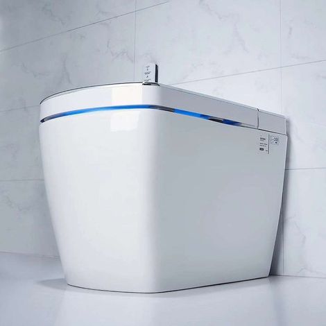 Toilette japonaise connectée lavante avec siège chauffant (1/5)