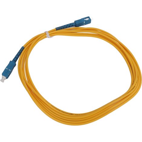 Câble à fibre optique monomode à un seul cœur, technologie de meulage, fonctionnement répétable, matériau céramique, cordon de brassage à fibre optique (1/5)