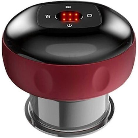 Elektrisches Schröpfmassagegerät mit Vibrationsfunktion und Rotlicht, wiederaufladbares Schröpfgerät.