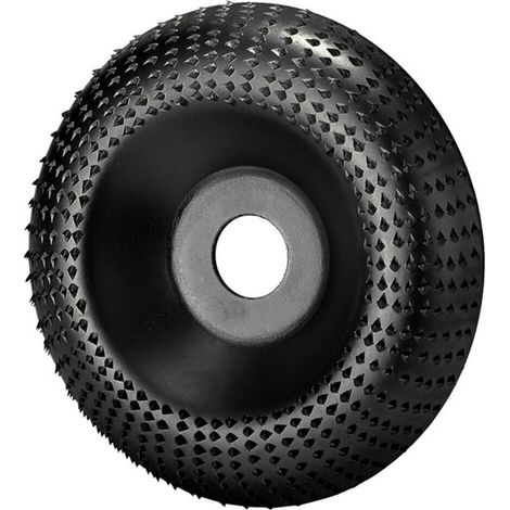 Woodworking Grinding Wheel Engraving Disc Carbon Steel Angle Grinder Wheel 16mm ID 100mm OD, Black (1/5)