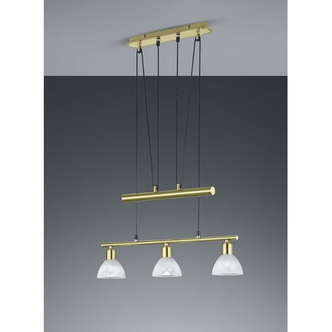Barra de pesas de 3 luces de suspensión moderna Levisto Brass Trio Lighting