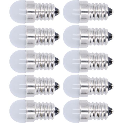 Lot de 10 ampoules LED E14 à économie d'énergie, lumière blanc chaud, pour plafonnier et applique murale, 500 lm, 1,5 W, 24 V (1/5)