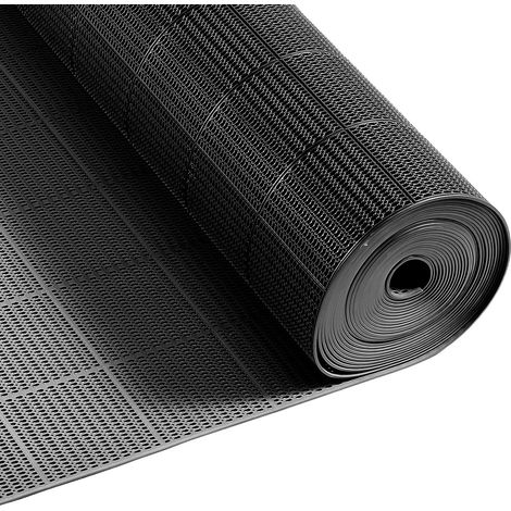 Tapis de Drainage Antidérapant 90x1500 cm, Caillebotis Piscine en PVC, Revêtement de Sol pour Zones Humides Restauratoin Piscine Terrasse Salle de Bain, Tapis Antifatigue Drainant en Rouleau (1/5)