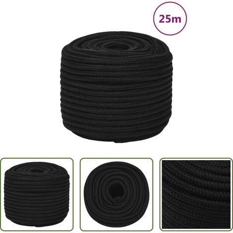 Polyesterseil - Arbeitsseil Schwarz 14 mm 25 m Polyester (1/5)