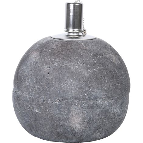 Esschert Design Öllampe Beton S Hellgrau (1/2)