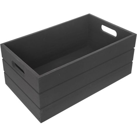 Scatola portaoggetti in legno 36x26x15 cm (1/5)