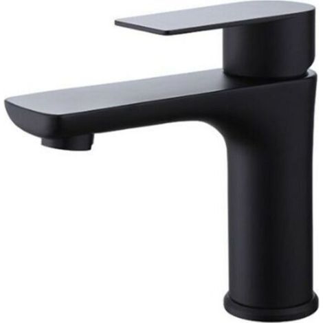 Robinet de lave-mains noir mat – Mitigeur eau chaude/eau froide – Aérateur ABS – Cartouche céramique – Dimensions L4,92 x H13 cm – Scorpio