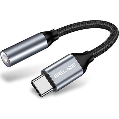Adaptateur USB-C/Jack 3,5 mm pour Samsung Beline DAC Gris (1/5)